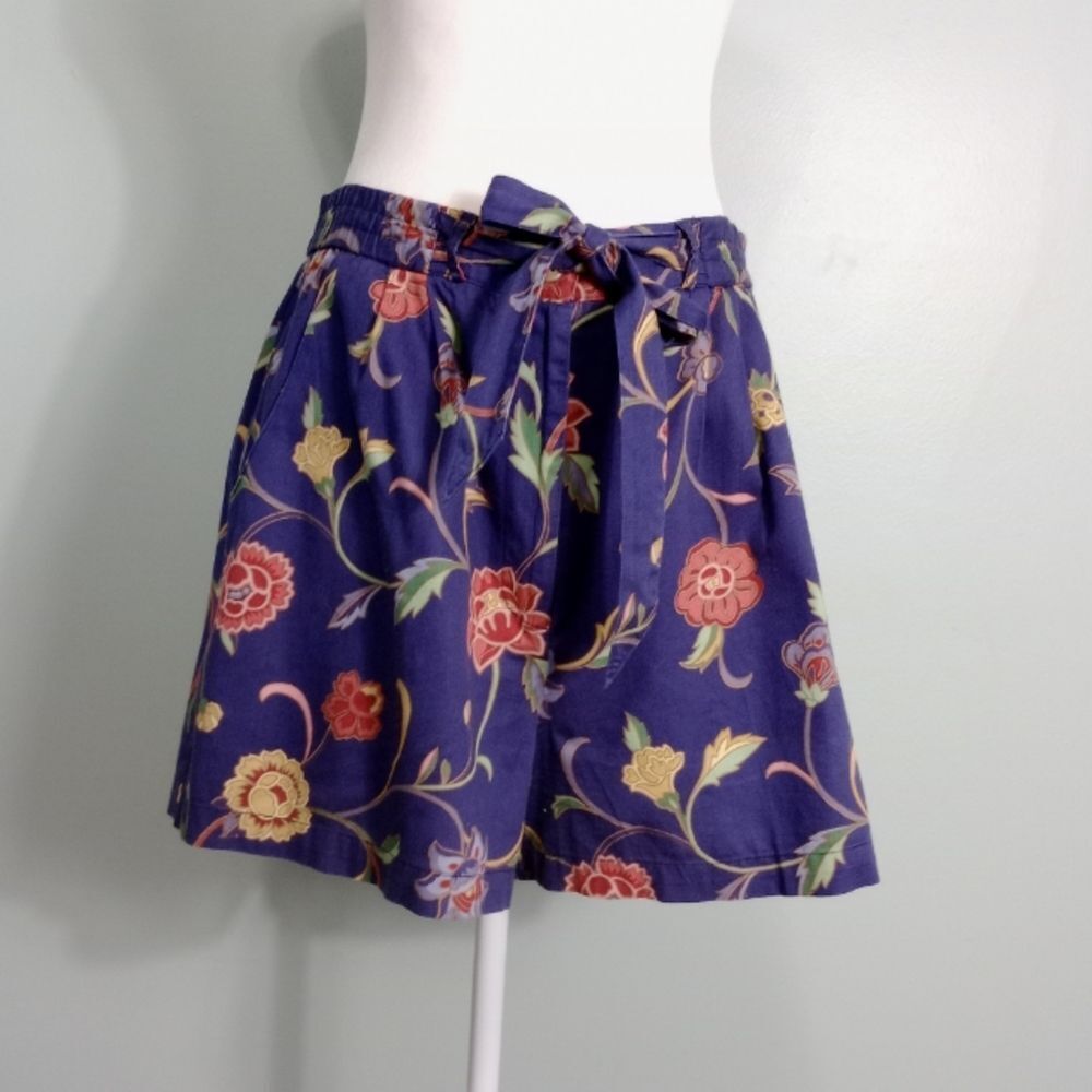 90s floral print shorts